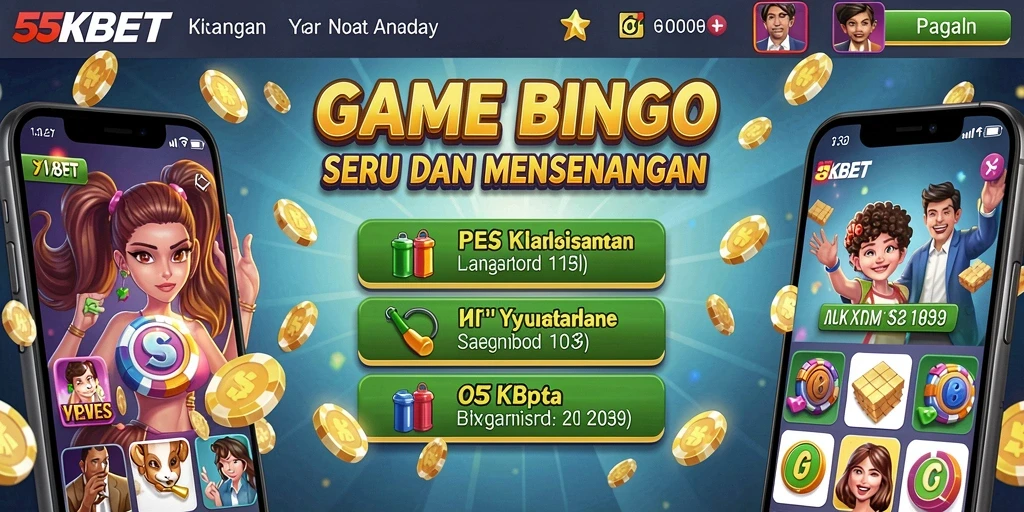 Tampilan gameplay Bingo seru dan interaktif di 55KBET.