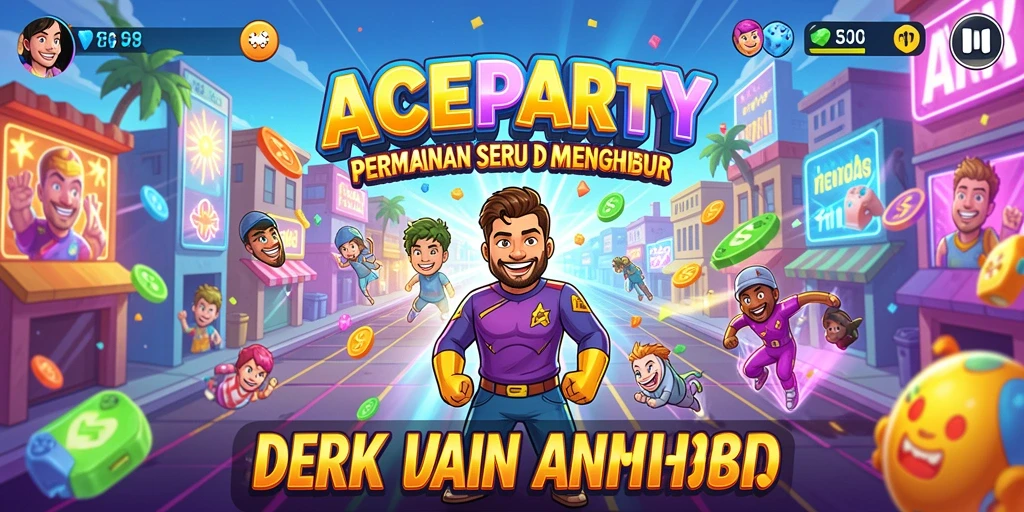 Gameplay seru ACEPARTY dengan grafis memukau dan tantangan menarik.