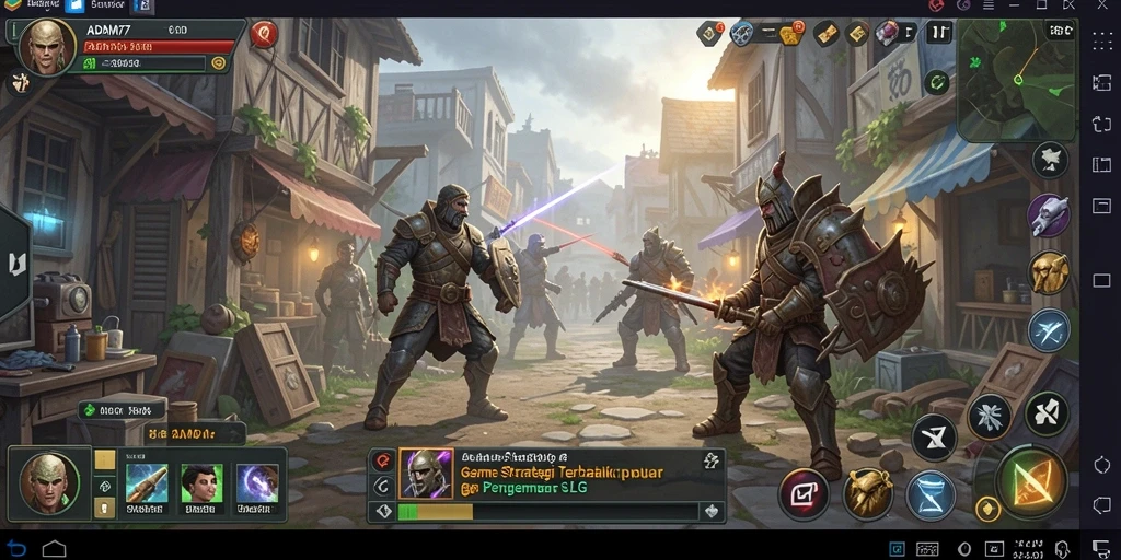 Tampilan gameplay ADAM77 yang menarik dan penuh strategi.