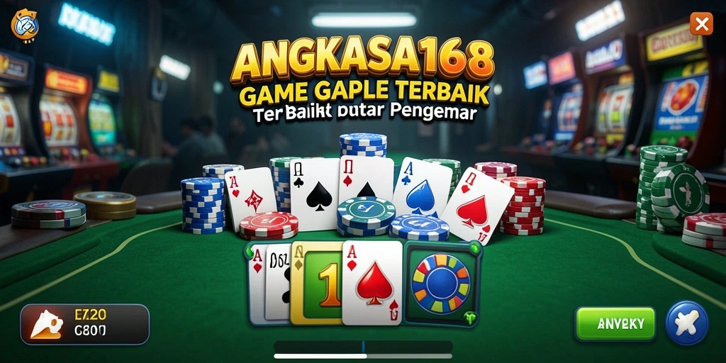 Screenshot gameplay seru dari ANGKASA168 saat bermain Gaple.