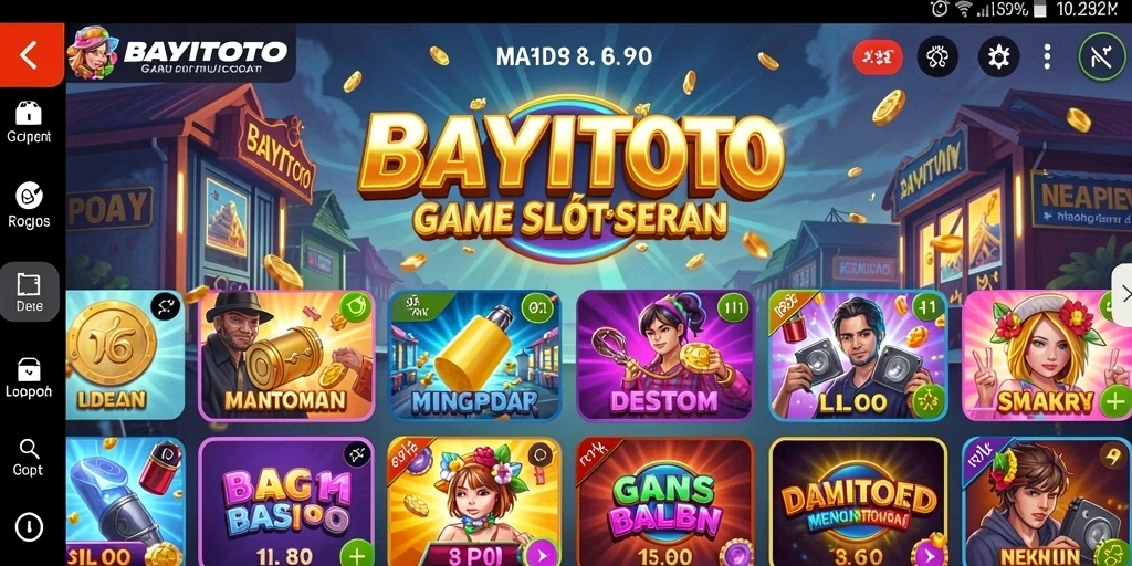Tampilan gameplay Slot BAYITOTO yang menarik dan penuh warna.