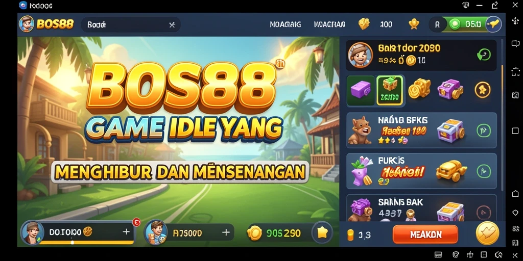 Gameplay BOS88 yang menarik dengan karakter unik dan grafis menawan.