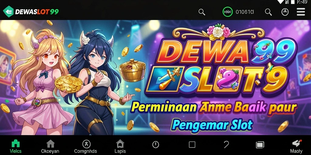 Gameplay DEWASLOT99 yang menampilkan karakter Anime yang seru.