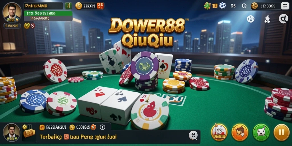 Screenshot DOWER88 menampilkan gameplay seru QiuQiu.