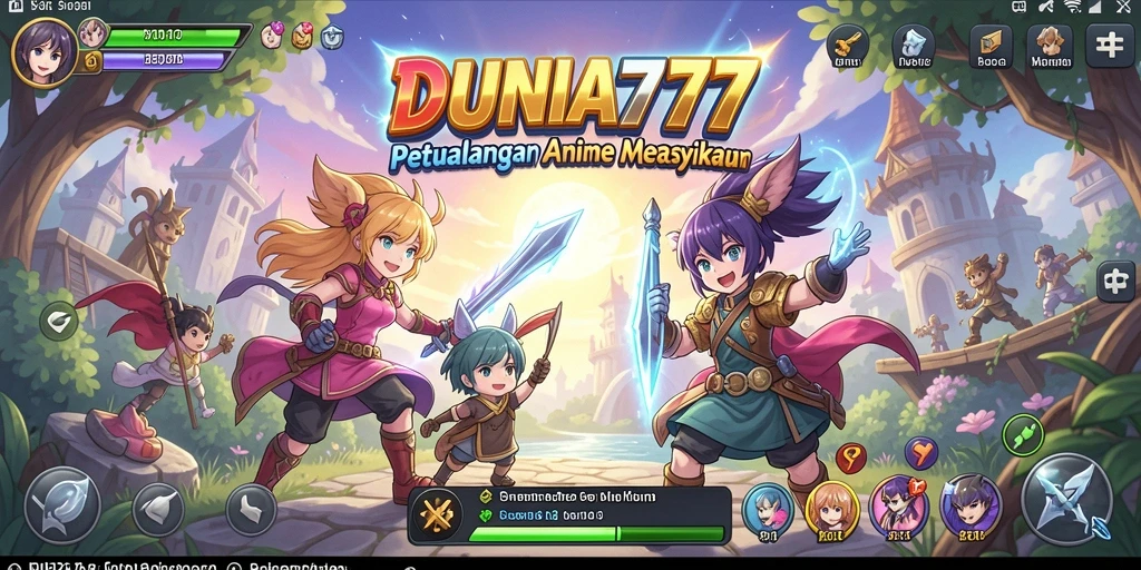 Screenshot DUNIA777 menampilkan aksi seru di dunia Anime.