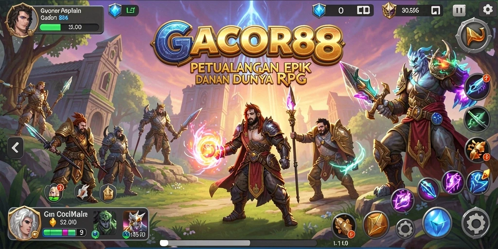 Tampilan gameplay GACOR88 yang menampilkan aksi seru dan eksplorasi.
