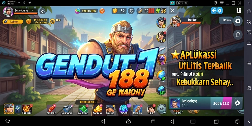 Tampilan utama GENDUT188 dengan daftar tugas dan pengingat aplikasi.