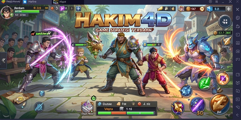 Tampilan gameplay HAKIM4D yang menegangkan dan strategis.