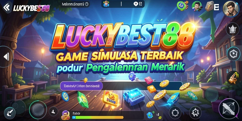 Tampilan gameplay yang menarik dari LUCKYBEST88 saat Anda membangun dunia virtual.