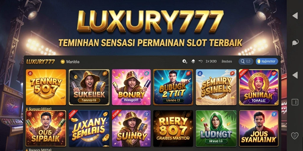 Tampilan gameplay menarik LUXURY777 dengan berbagai tema Slot.