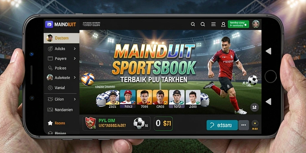 Screenshot MAINDUIT menampilkan momen seru dalam aplikasi Sportsbook.