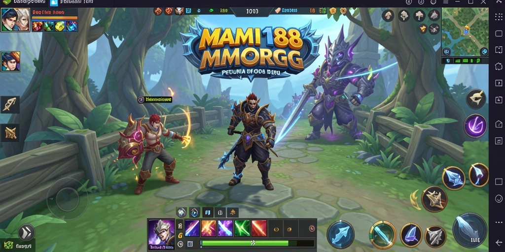 Gameplay seru di dunia MAMI188 menunjukkan aksi pertarungan yang menantang.