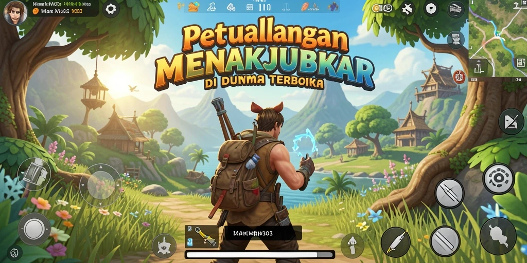 Tampilan gameplay MAXWIN303 yang luar biasa dalam dunia terbuka.