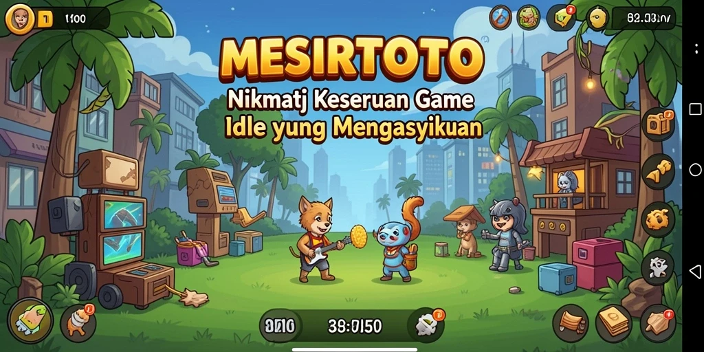 Tampilan gameplay MESIRTOTO dengan elemen Idle yang menarik.