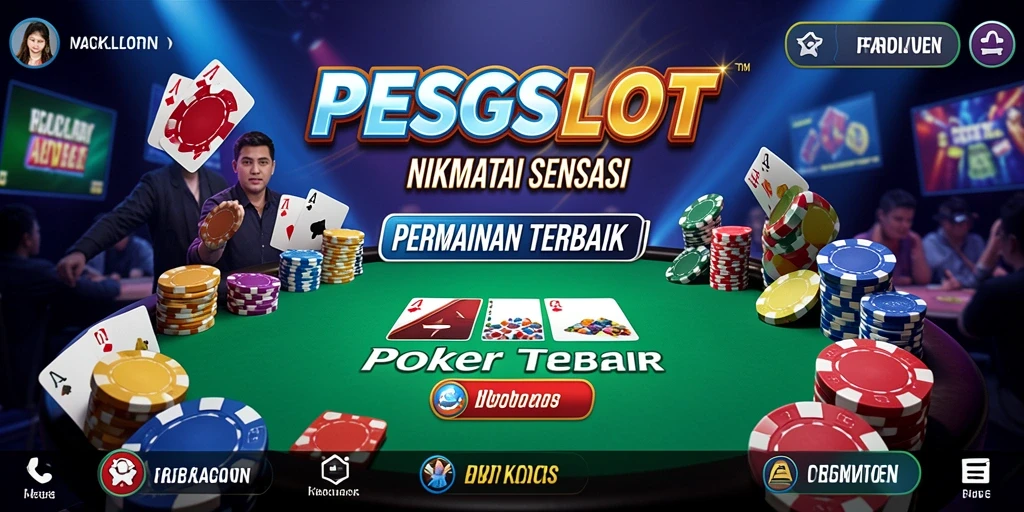 Tampilan gameplay PESGSLOT yang menarik dalam permainan Poker.
