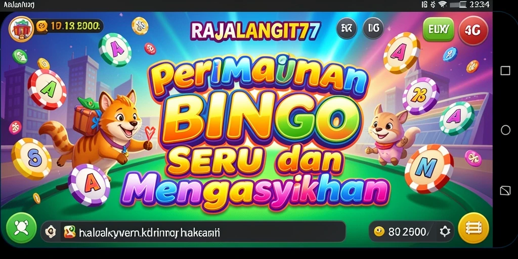 Tampilan gameplay bingo yang seru di RAJALANGIT77.