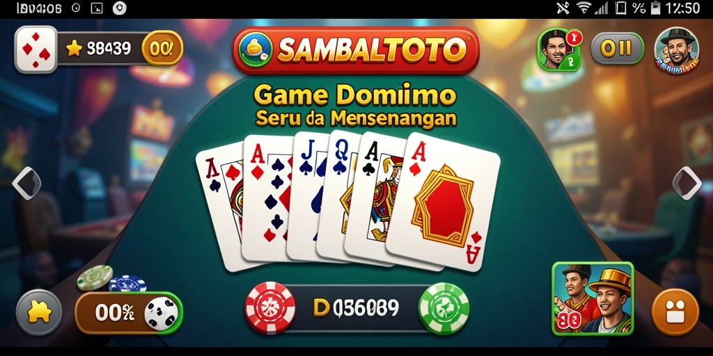 Tampilan gameplay seru di SAMBALTOTO dengan aksi Domino yang mendebarkan.