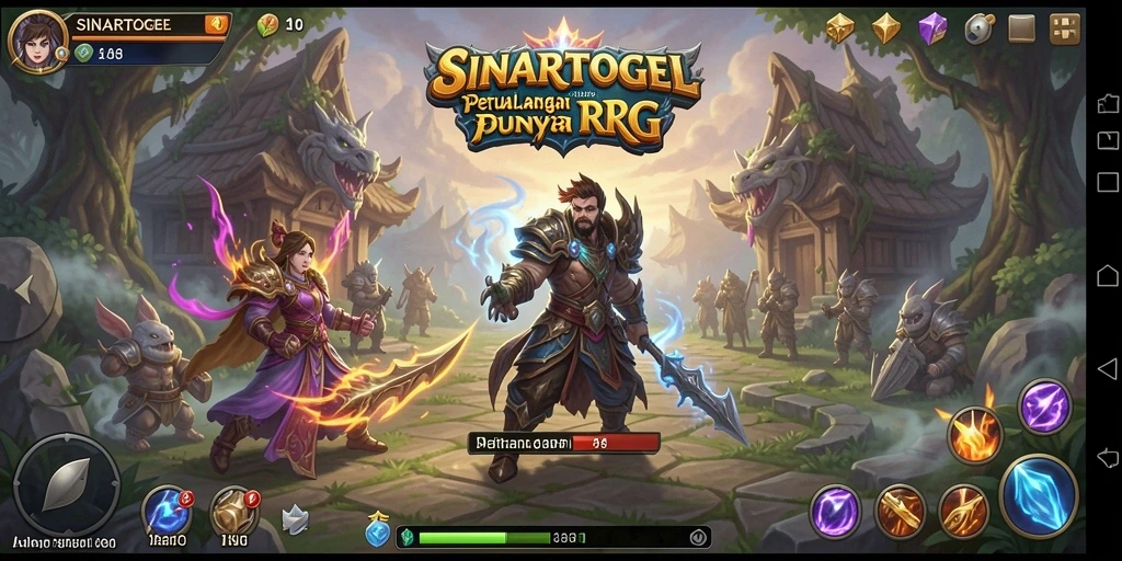 Tampilan gameplay SINARTOGEL yang menegangkan dan penuh warna.