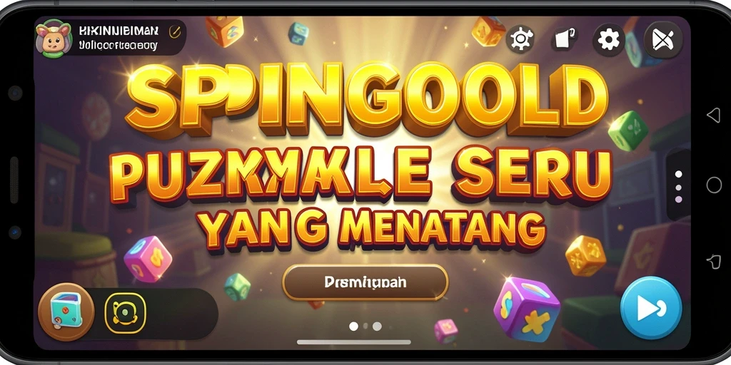 Tampilan gameplay SPINGOLD yang menarik dan menantang.