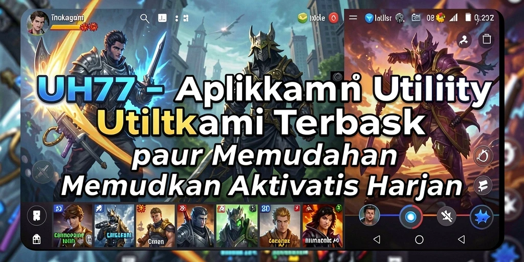 Tampilan antarmuka UH77 yang sederhana dan intuitif.