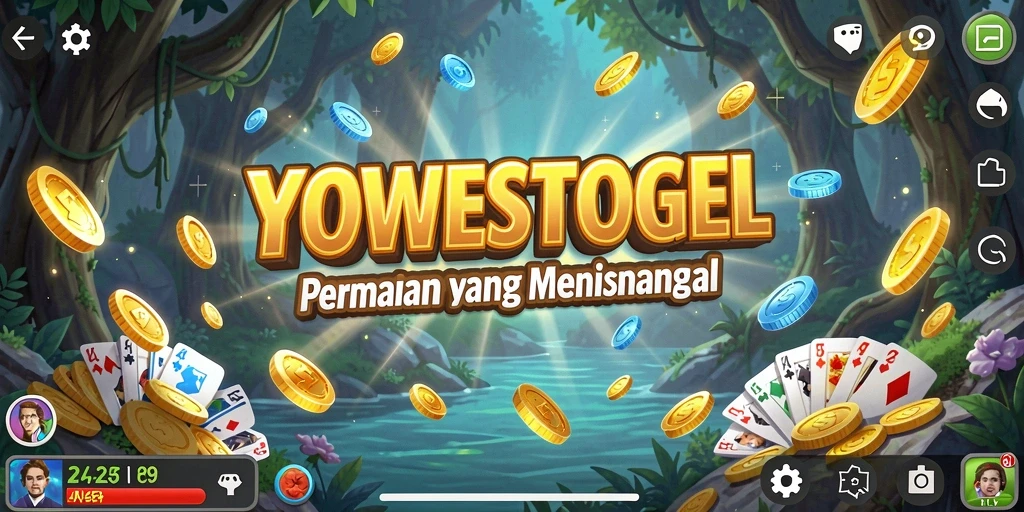 Tampilan gameplay yang ceria dan penuh tantangan di YOWESTOGEL.