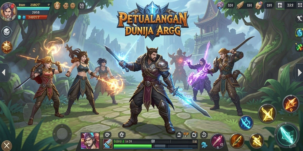 Tampilan gameplay menarik dalam ZORO77 dengan aksi ARPG yang mendebarkan.