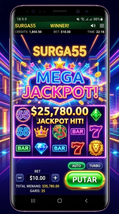 Pengguna melihat proses unduh aplikasi di surga55 yang cepat dan mudah.